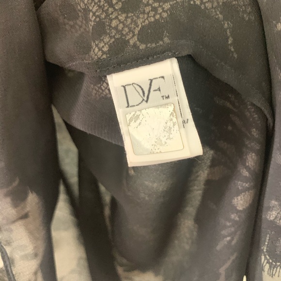 DVF Parvati Printed Lace Chiffon Top - Picture 6 of 6